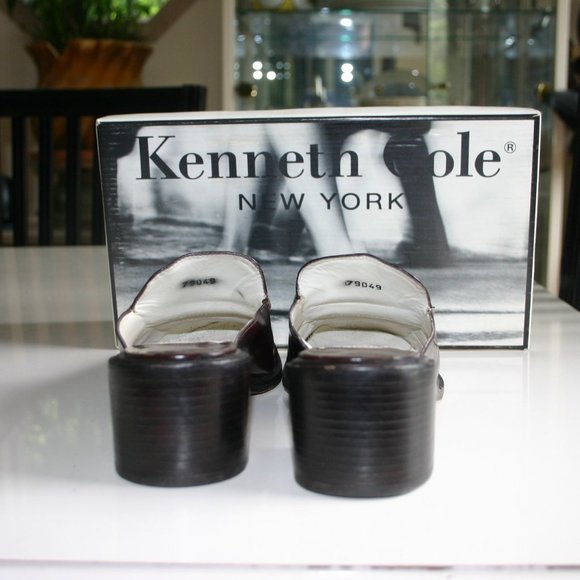 KENNETH COLE of New York Loafer/Slide Brown/Cordovan Color 8B Made in Brazil - Picture 3 of 15